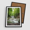 Plakat w ramie 50x70 - Plączący się strumień - rzeka, strumień - rama czarna