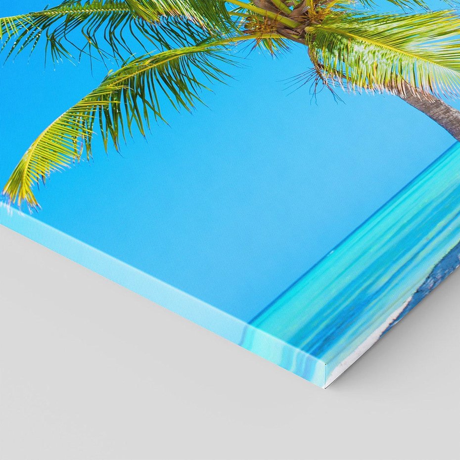 Obraz na płótnie 120x60 - Rajska Plaża na Karaibach - Karaiby, plaża