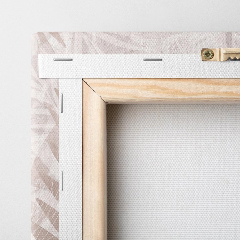 Obraz na płótnie 30x30 - Pejzaż zaklętych uczuć - monochromatyczne, w odcieniach beżu