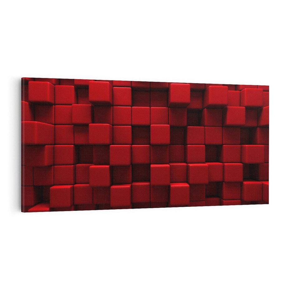 Obraz na płótnie 140x70 - Geometryczne 3D: wizja przestrzeni - geometryczne, 3D