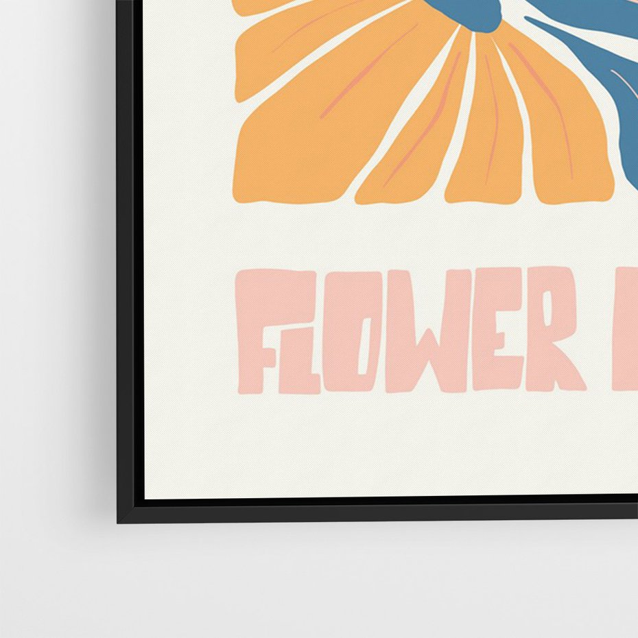 Obraz w ramie 70x100 - Spójny Dysonans - pastelowe kolory, typografia - rama czarna