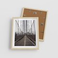 Plakat w ramie 40x50 - Nowoczesna Linia - most, nowoczesna - rama drewno
