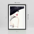 Plakat w ramie 50x70 - Stylowa Ekspresja - kobieta, moda - rama czarna