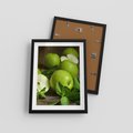 Plakat w ramie 30x40 - Jabłkowa kolorystyka - jabłka, owoce - rama czarna