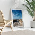 Plakat bez ramy 30x40 - Boho na Plaży - plaża, pomost