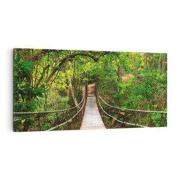 Obraz na płótnie 120x60 - Tajemniczy most w tajskim lesie - Tajlandia, most