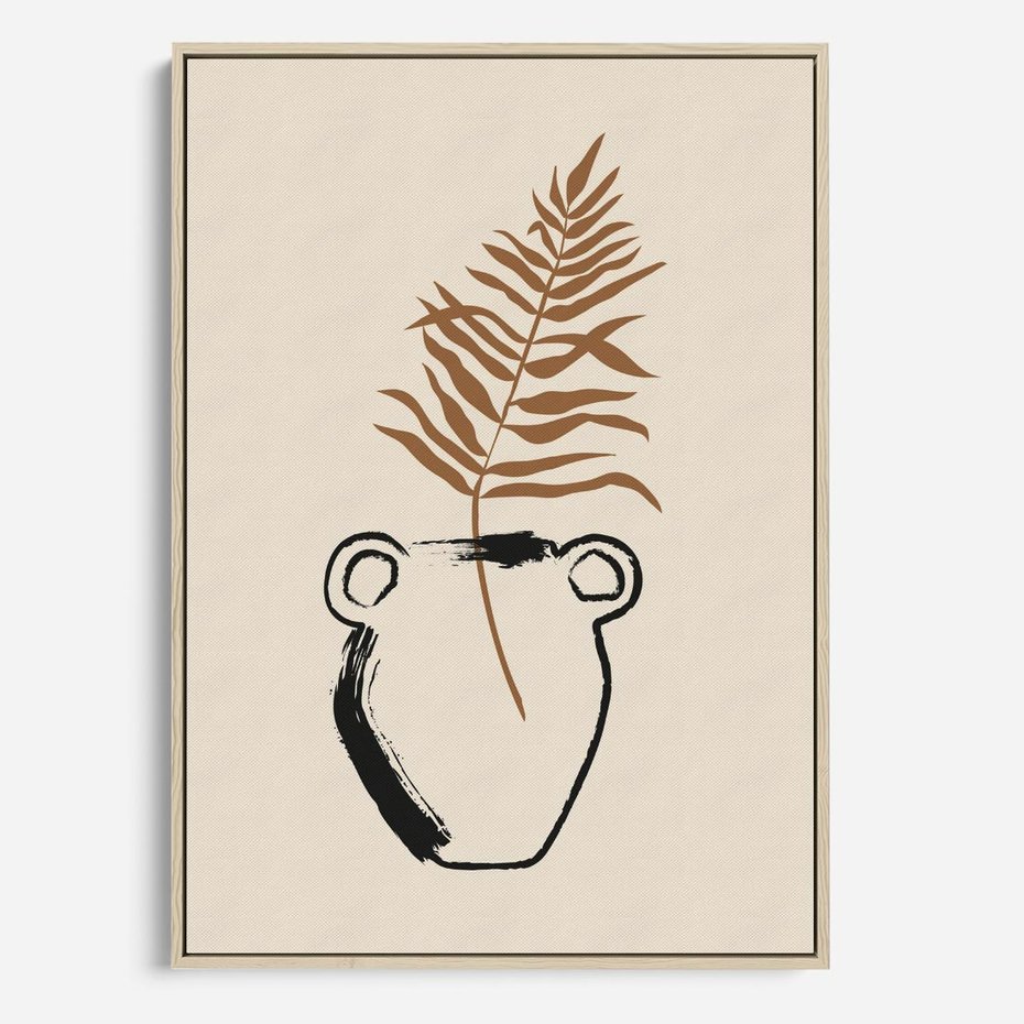 Obraz w ramie 80x120 - Wewnętrzne Opowieści - boho, nowoczesna sztuka - rama drewno