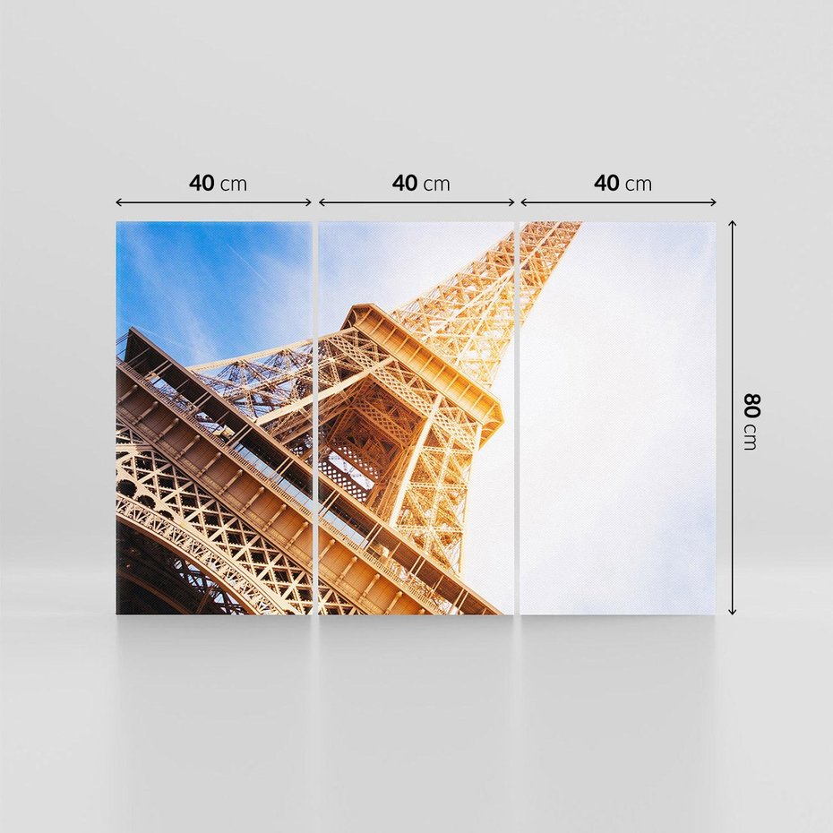 Obraz na płótnie 120x80 - Eiffla - ikona Paryża - Eiffla, Paryż