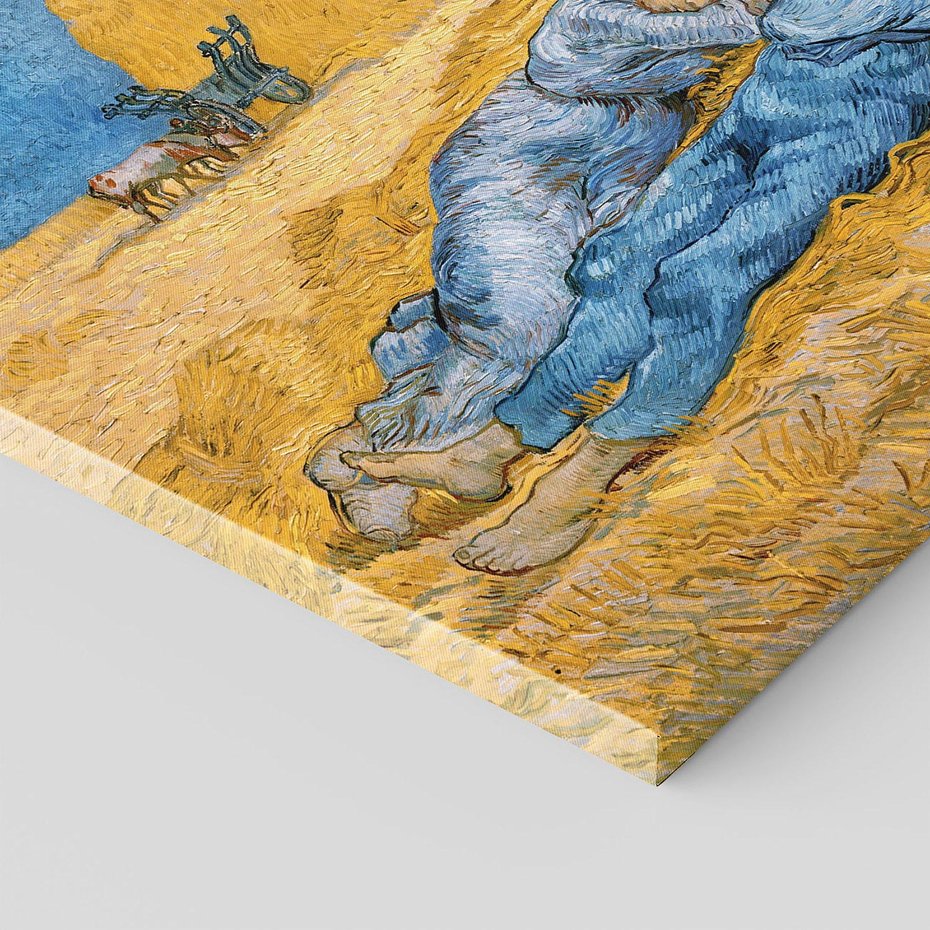 Obraz na płótnie 60x60 - "The Siesta " (1890) Vincent van Gogh - Reprodukcja - reprodukcja, obraz na płótnie