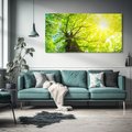 Obraz na płótnie 120x60 - Drzewo pod Słońcem: Łączność z Naturą - drzewo, słońce