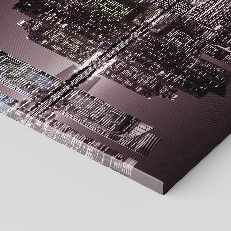 Obraz na płótnie 120x80 - Miejskie światła ożywiające nocne niebos - Singapur, miasto