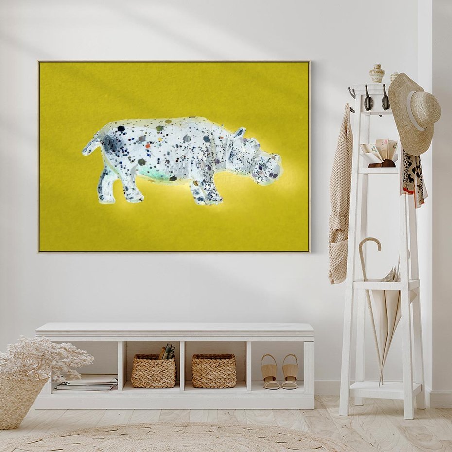 Obraz w ramie 120x80 - Odnalezione w oceanie snów - pozytywna, wesoła sztuka - rama drewno