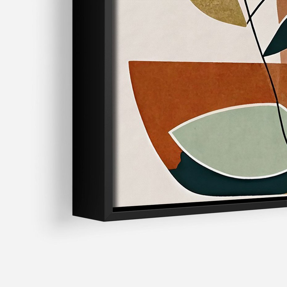 Obraz w ramie 50x70 - Migocące Boho Wnętrza - boho obraz, abstrakcja - rama czarna