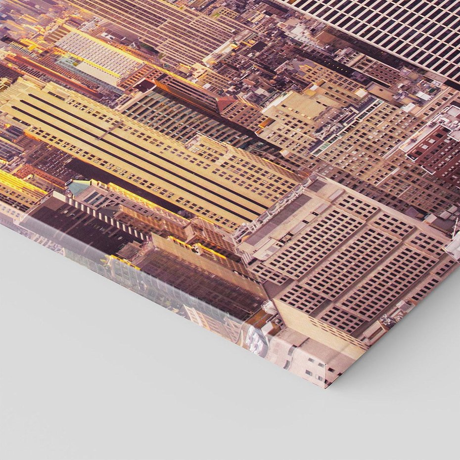 Obraz na płótnie 70x100 - Amerykański duch: Miasto na horyzoncie - USA, Ameryka