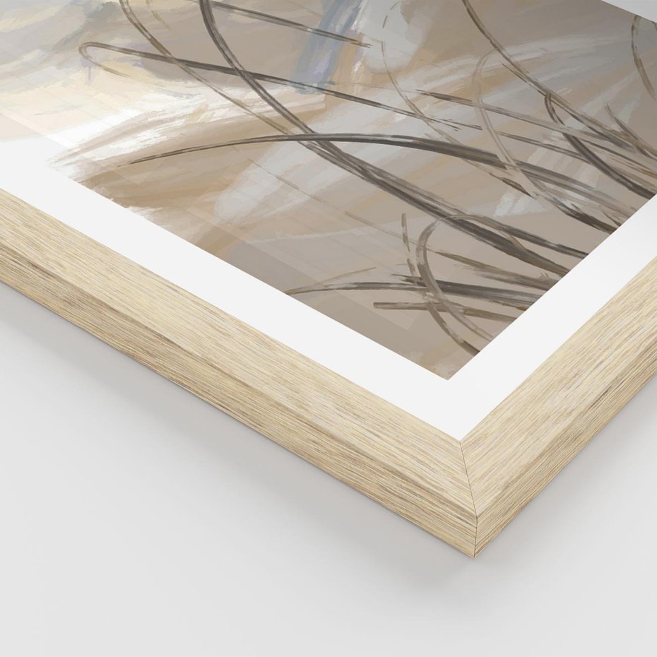 Plakat w ramie 40x50 - Nowoczesne Odbicia - akwarela, obraz - rama drewno