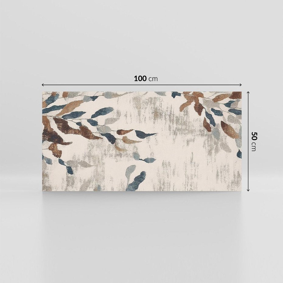 Obraz na płótnie 100x50 - Refleksje liściowych barw - abstrakcyjne kształty, przypominają liście