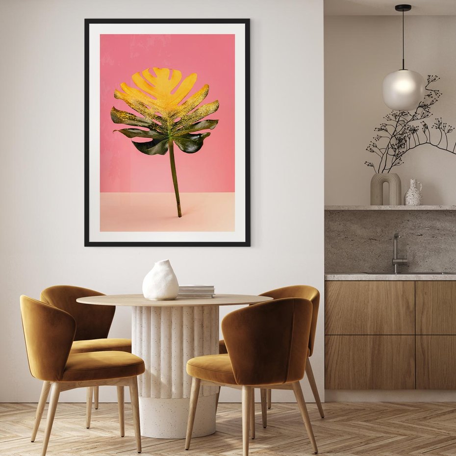 Plakat bez ramy 40x50 - Majestatyczna monstera - monstera, liść