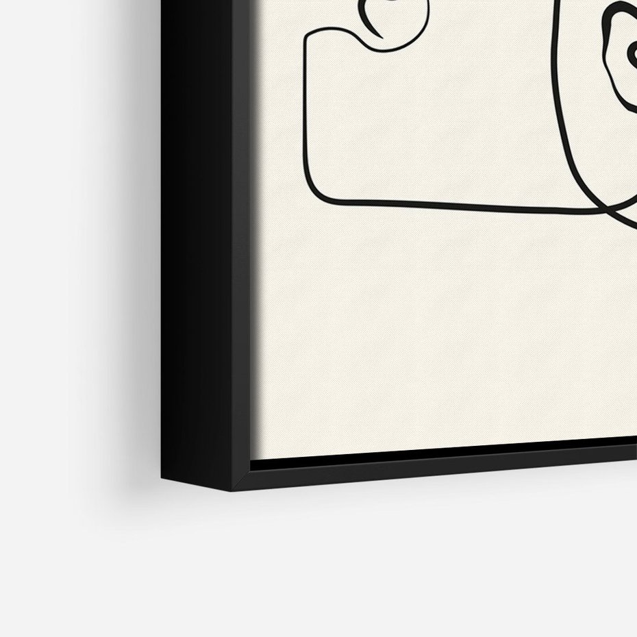 Obraz w ramie 50x70 - Trzy Kobiety - 3 kobiety, antyczny posag - rama czarna