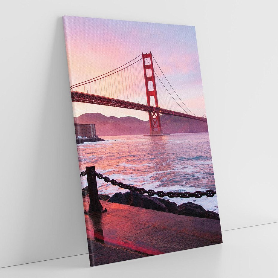 Obraz na płótnie 80x120 - Golden Gate most USA - Golden Gate, most