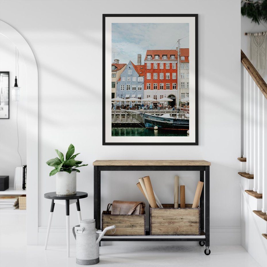 Plakat bez ramy 40x50 - Miejska Dynamika - Dania, Kopehaga