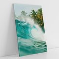 Obraz na płótnie 70x100 - Rajskie Wybrzeże - fotografia, duża fala