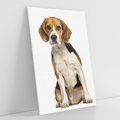 Obraz na płótnie 80x120 - Wierność i radość - pies, piesek