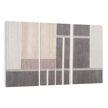 Obraz na płótnie 120x80 - Harmonia skradzionych odcieni - symetryczne, geometryczne pasy