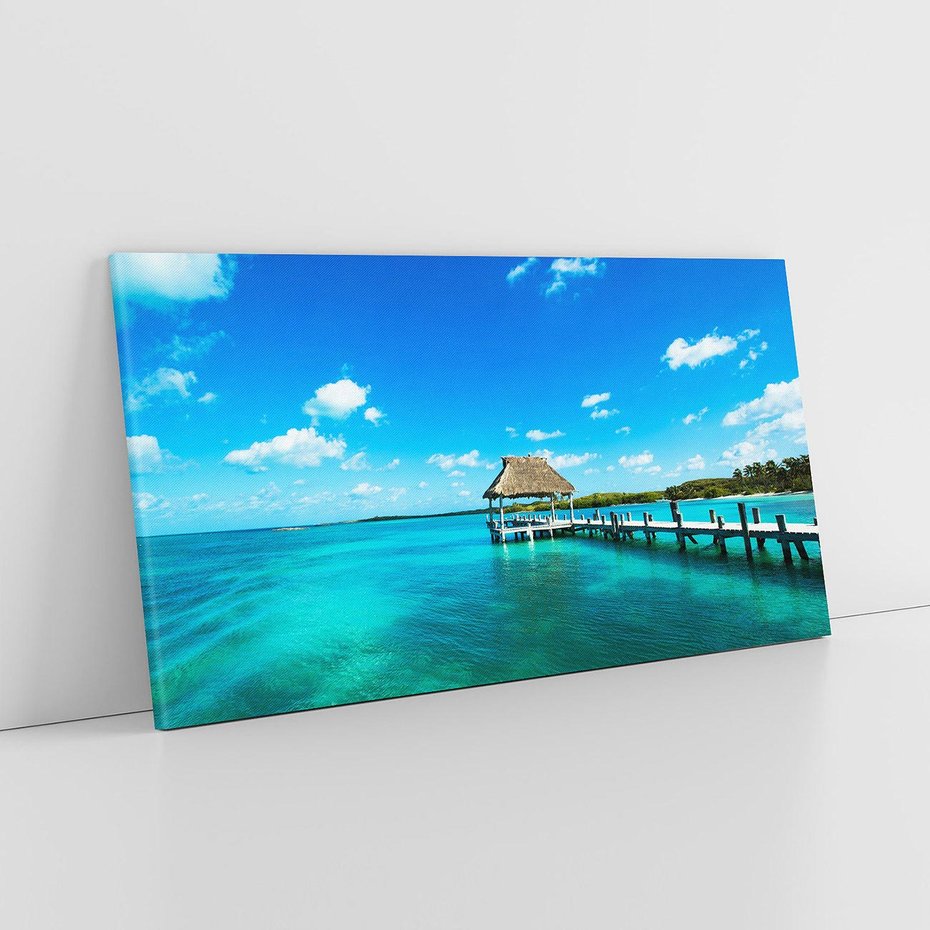 Obraz na płótnie 120x60 - Lazur na Plaży - plaża, lazur