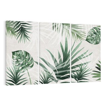 Obraz na płótnie 120x80 - Tropikalne Akwarele - tropikalne liście, akwarela