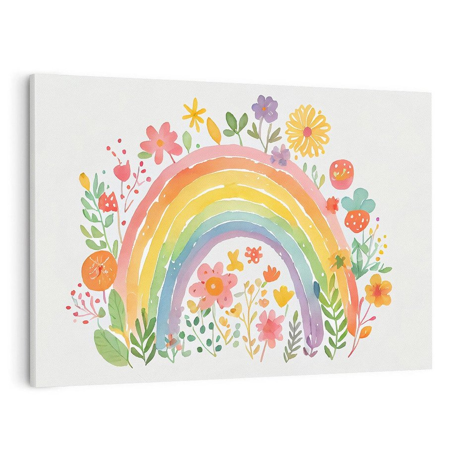 Obraz na płótnie 100x70 - Kwiatowe Marzenia - obraz do pokoju dziecka, dziewczynki