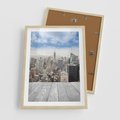 Plakat w ramie 50x70 - Nowojorska energia miejsca - Nowy Jork, miasto - rama drewno