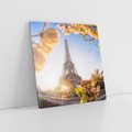 Obraz na płótnie 30x30 - Ikona Paryża - Wieża, Eiffla