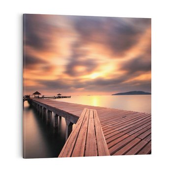 Obraz na płótnie 80x80 - Marina nad Oceanem - Tajlandia, marina