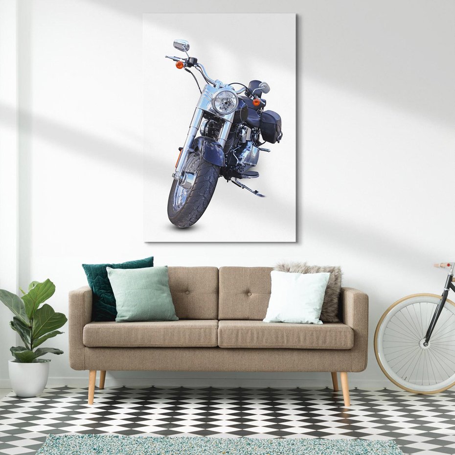 Obraz na płótnie 70x100 - Motocykl w ruchu - motor, bike