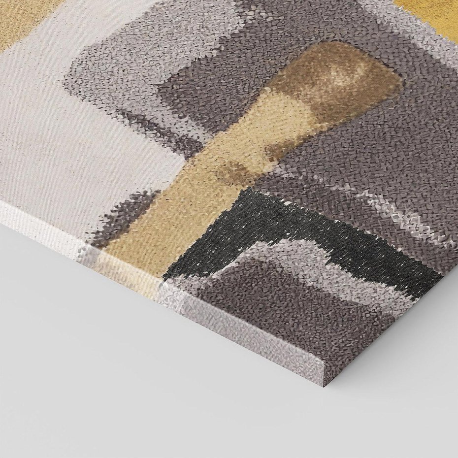 Obraz na płótnie 120x80 - Złote Krzywe - abstrakcja, krzywe linie