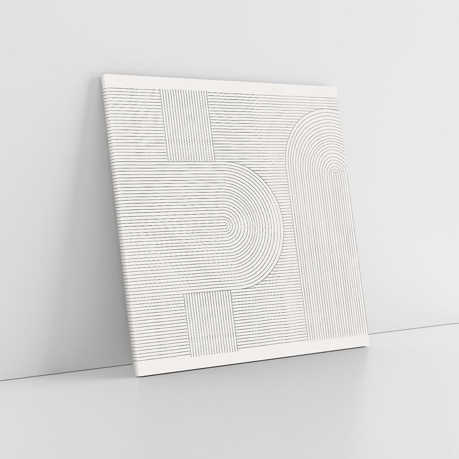 Obraz na płótnie 30x30 - Geometryczna Elegancja Mid Century - mid century, minimalizm