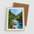 Plakat w ramie 50x70 - Górski strumyk - strumyk, góry - rama drewno