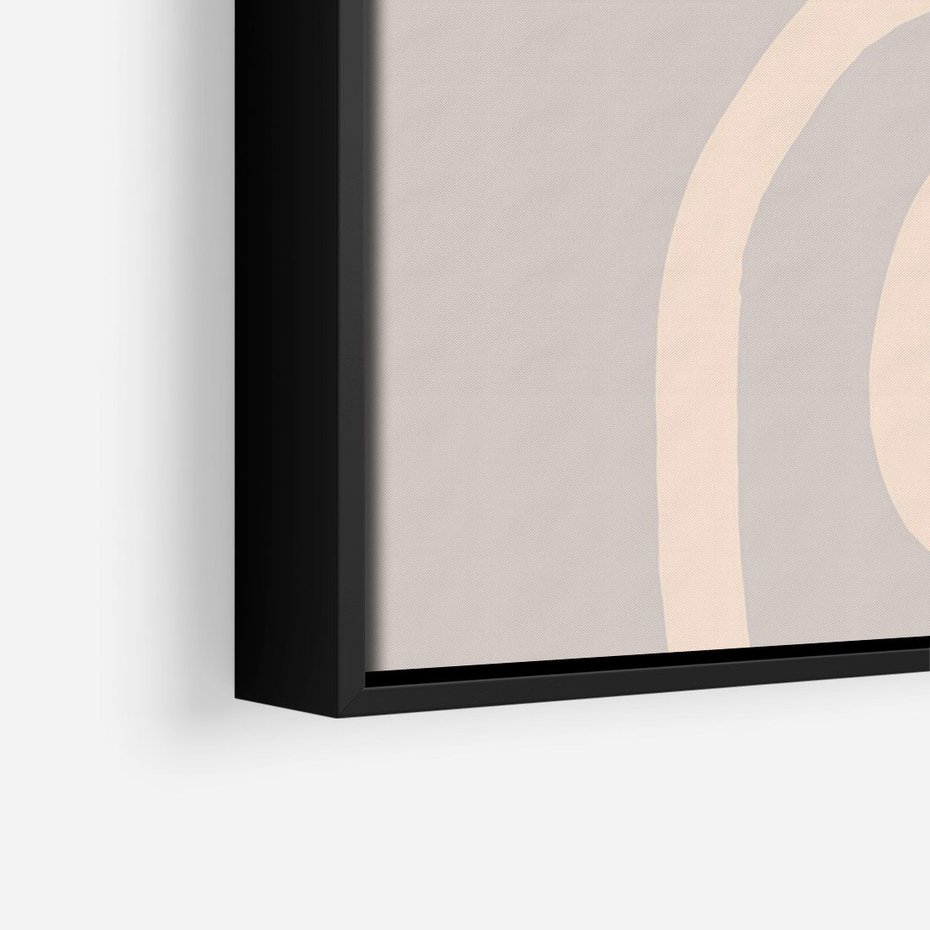 Obraz w ramie 50x70 - Wystylizowana Rewolucja - minimalistyczny obraz, nowoczesny - rama czarna