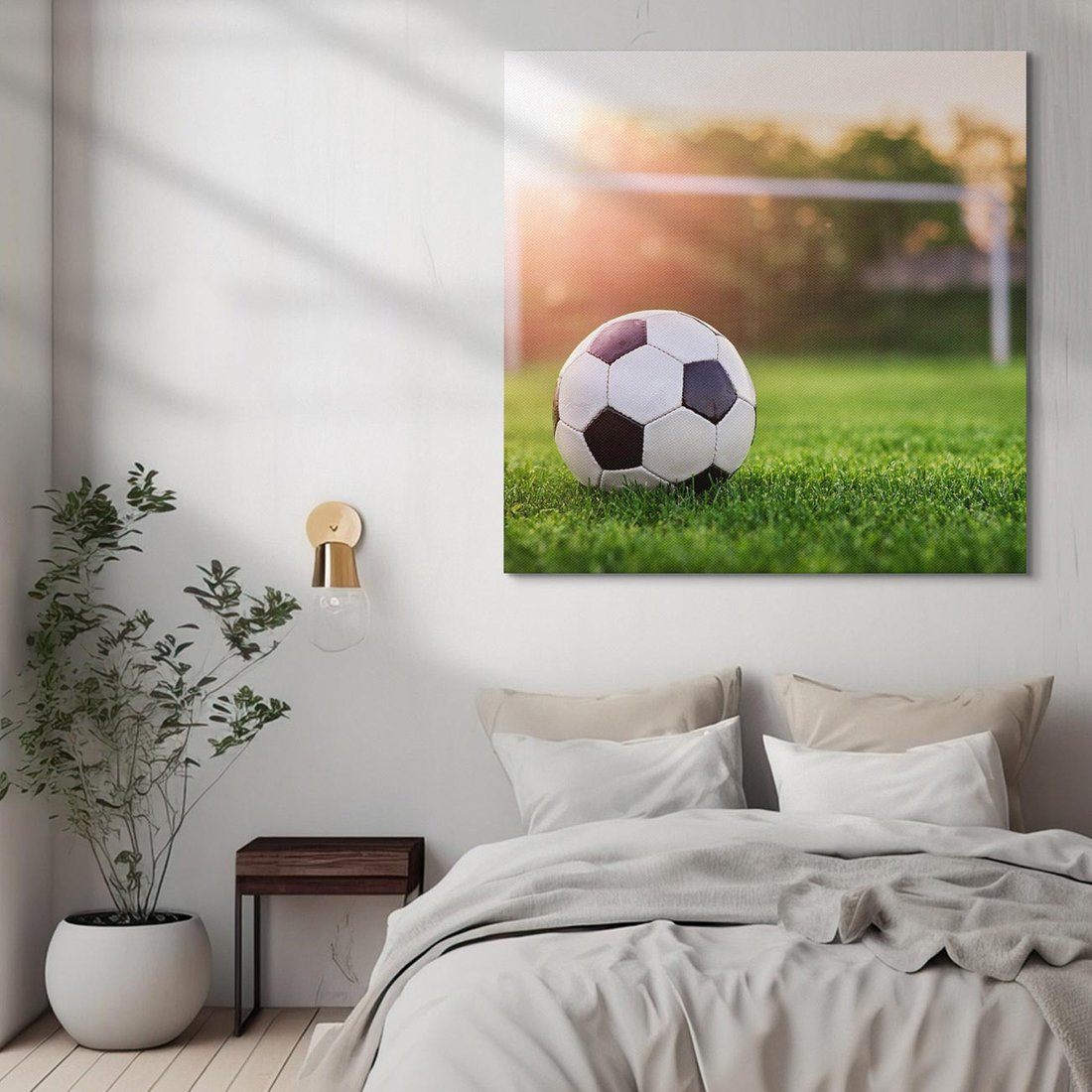 Obraz na płótnie 50x50 - Emocje na stadionie - piłka nożna, stadion