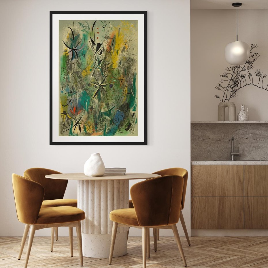 Plakat bez ramy 30x40 - Tajemnicze Konstrukcje Form - abstrakcyjny obraz, mnogość kolorów