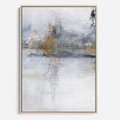 Obraz w ramie 50x70 - Kontrastujące Chaosy - abstrakcja, kontrast - rama drewno