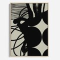 Obraz w ramie 50x70 - Modernistyczne Refleksje - abstrakcja, mroczny klimat - rama drewno