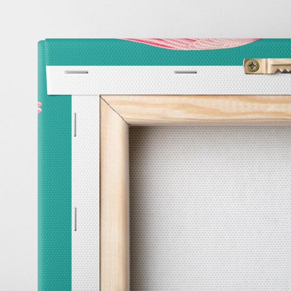 Obraz na płótnie 100x70 - Różowy Ptak Wyobraźni - różowy ptak, wyobraźnia