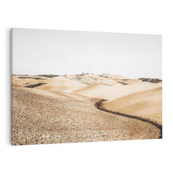 Obraz na płótnie 100x70 - Refleksyjny taniec myśli - pustynny krajobraz, odcienie sepii