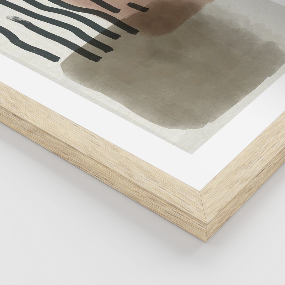 Zestaw obrazy w ramie 30x40 galeria - Abstrakcyjna, akwarela, nowoczesna - rama drewno