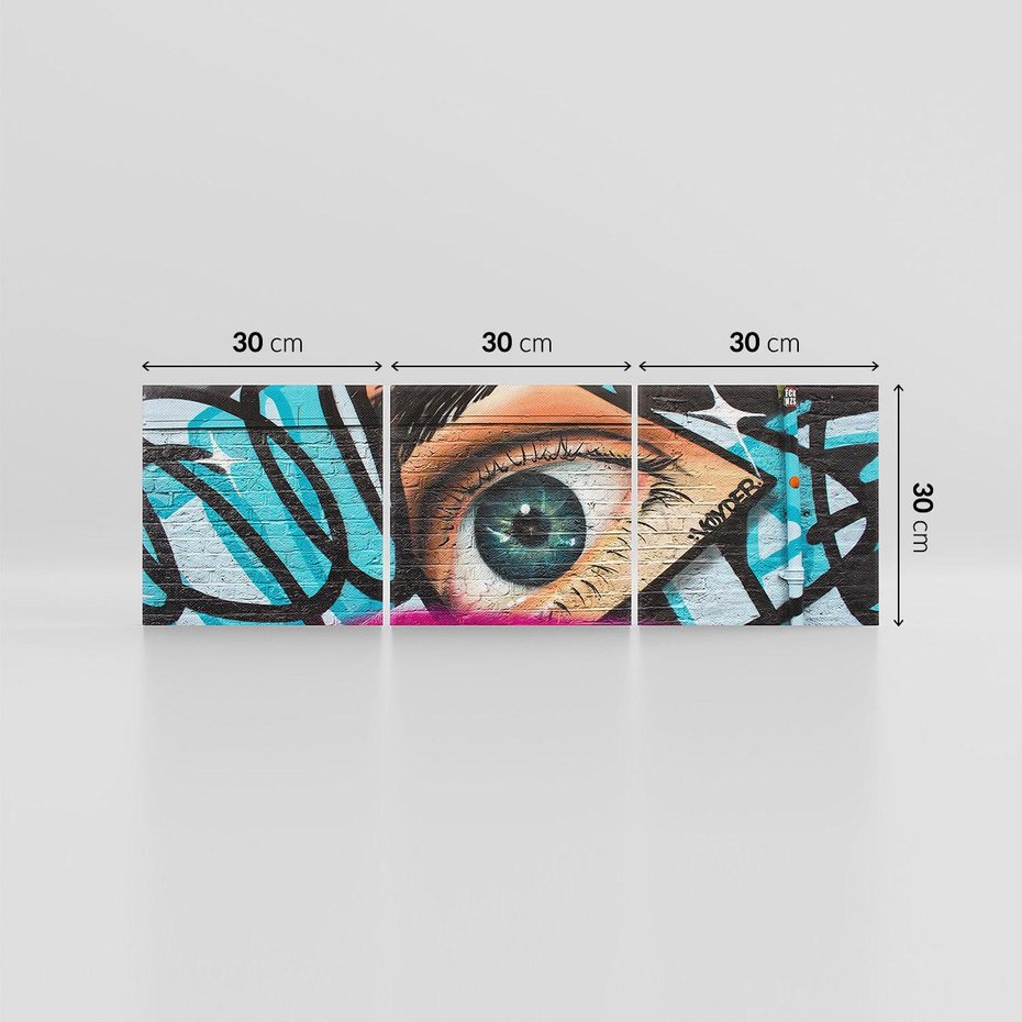 Obraz na płótnie 90x30 - Wibracje kreatywności graffiti - graffiti