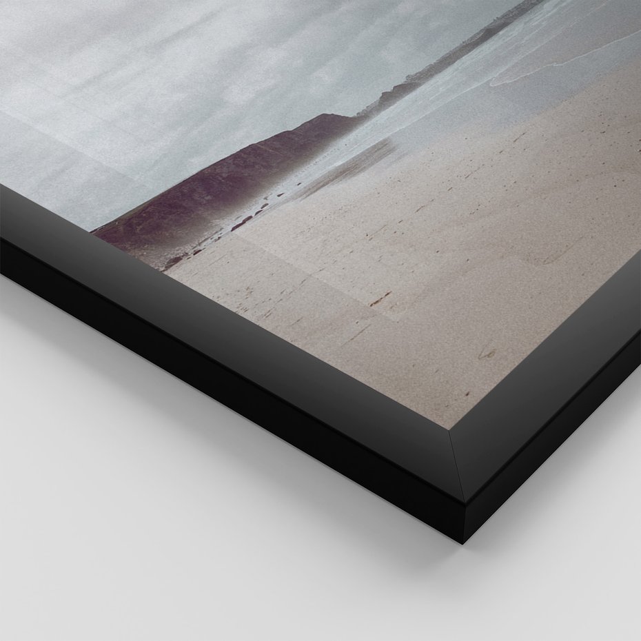 Zestaw obrazy w ramie 50x70 galeria - Latarnia, mglisty, pejzaż, morze - rama czarna