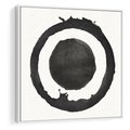 Obraz w ramie 80x80 - Harmonijne Emocje - abstrakcyjne plamy okręgi, akwarelowe - rama biała