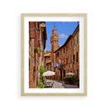 Plakat w ramie 40x50 - Urok włoskich uliczek - włoskie, uliczki - rama drewno