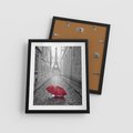 Plakat w ramie 40x50 - Kolorowy parasol w Paryżu - Paryż, parasol - rama czarna